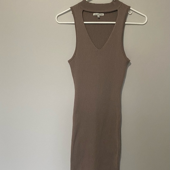 ✨Host Pick✨Charlotte Russe Rib Knit Cutout Dress - Picture 2 of 4